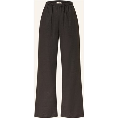 Lilienfels Hose Dante Mit Leinen schwarz