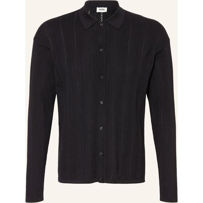 Drykorn Strickhemd Emilias Regular Fit schwarz