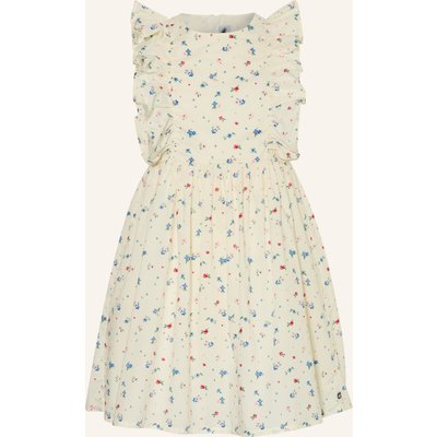 Petit Bateau Kleid Mit Rüschen weiss