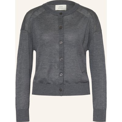 Loulou De Saison Strickjacke Kita Aus Cashmere grau