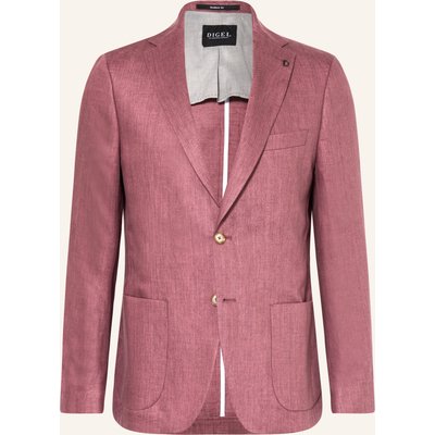 Digel Leinensakko Edward Modern Fit rot