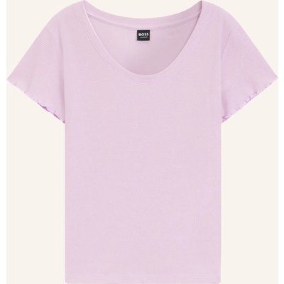 Boss Schlafshirt Cosy Waffle lila