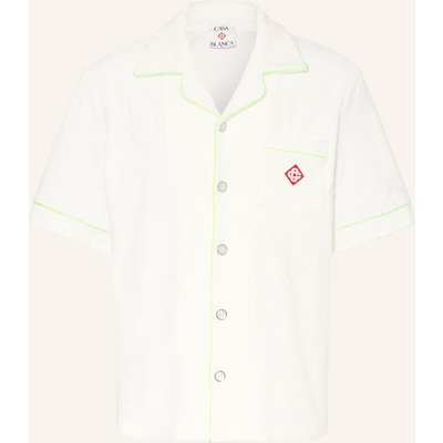 Casablanca Resorthemd Comfort Fit Aus Frottee weiss