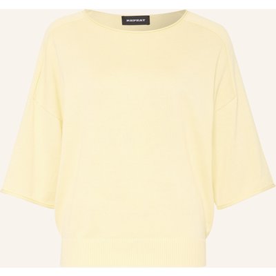 Repeat Oversized-Pullover Mit 3/4-Arm gelb