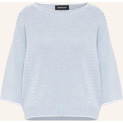 Repeat Pullover Mit 3/4-Arm blau