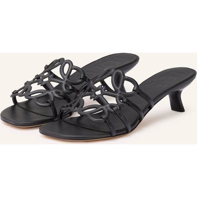 Loewe Mules Petal Anagram schwarz