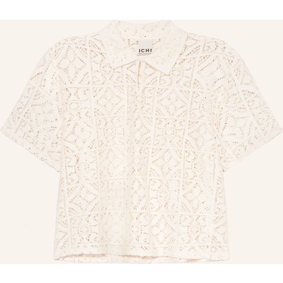 Ichi Blusenshirt Inhaima Aus Spitze beige