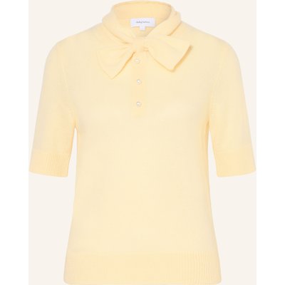 Darling Harbour Strickshirt Mit Cashmere Und Schluppe gelb