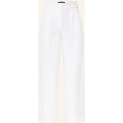 Armani Exchange Marlenehose Aus Leinen weiss