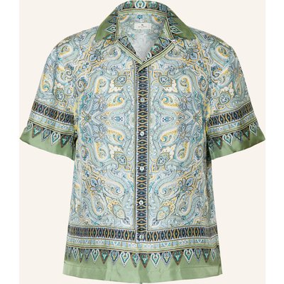 Etro Resorthemd Comfort Fit Aus Seide gruen