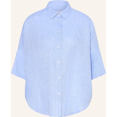 Robert Friedman Hemdbluse Aus Leinen Mit 3/4-Arm blau