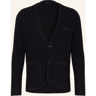 Brioni Stricksakko Regular Fit blau