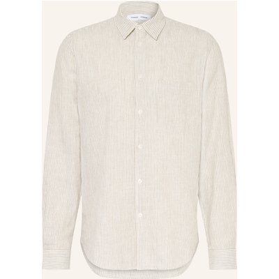 Samsøe Samsøe Hemd Saliam Comfort Fit Mit Leinen beige