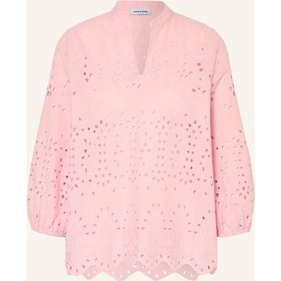 More & More Blusenshirt Aus Lochspitze Mit 3/4-Arm rosa