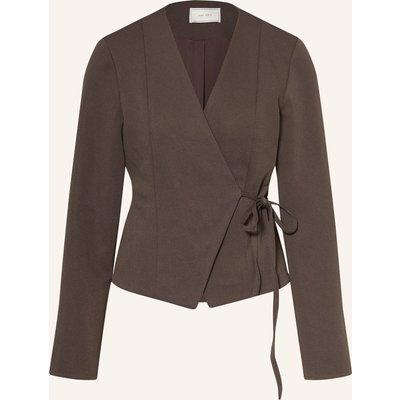 Neo Noir Wickelbluse Simmi braun