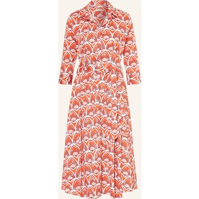 Lilienfels Hemdblusenkleid Mit 3/4-Arm rot