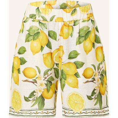 Darling Harbour Shorts Mit Leinen weiss