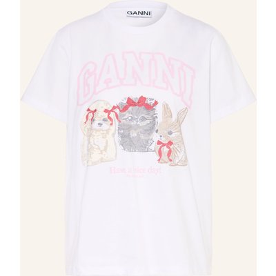 Ganni T-Shirt weiss