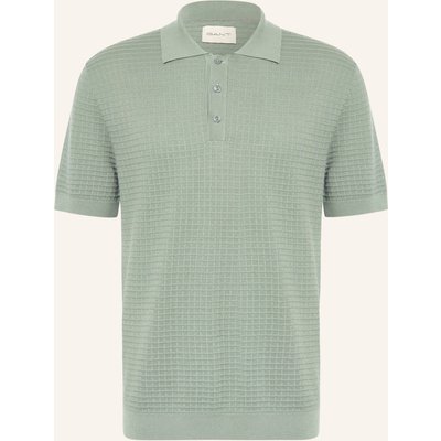 Gant Strick-Poloshirt gruen