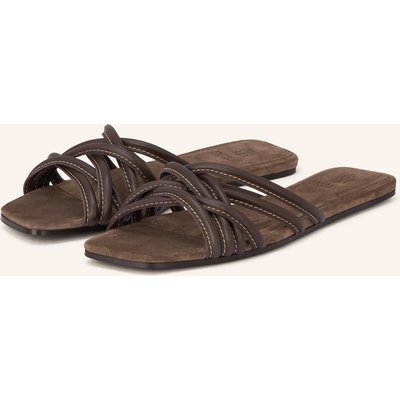 Brunello Cucinelli Pantoletten braun