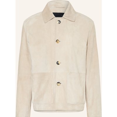 Manzoni 24 Leder-Overjacket beige