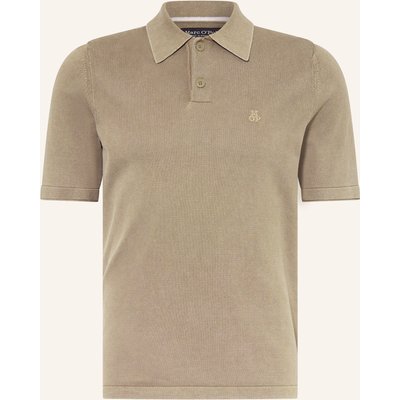 Marc O'polo Strick-Poloshirt braun