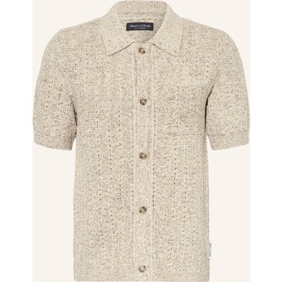 Marc O'polo Strickhemd Slim Fit beige