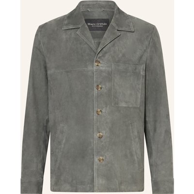 Marc O'polo Leder-Overjacket gruen