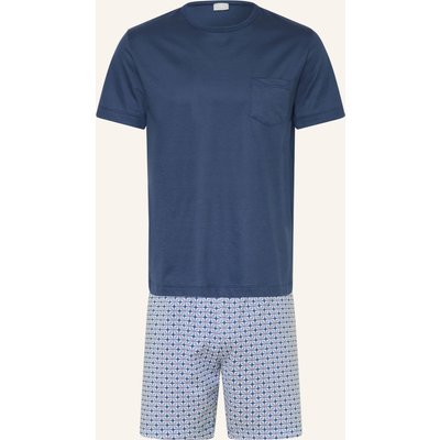 Mey Shorty-Schlafanzug Serie Summer Flower blau