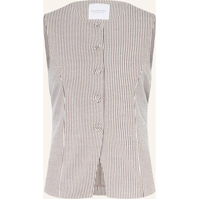 Rich & Royal Blazerweste Aus Jersey braun