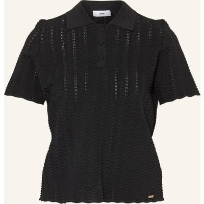 Cinque Strick-Poloshirt Cifluto schwarz