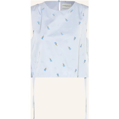 Claudie Pierlot Blusentop Aus Satin blau