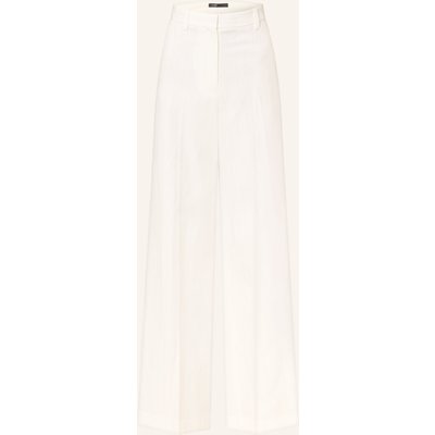 Maje Marlenehose Mit Leinen Und Glitzergarn weiss