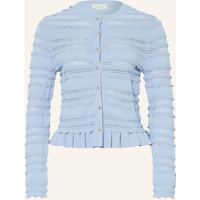 Ted Baker Strickjacke Avria Mit Rüschen blau