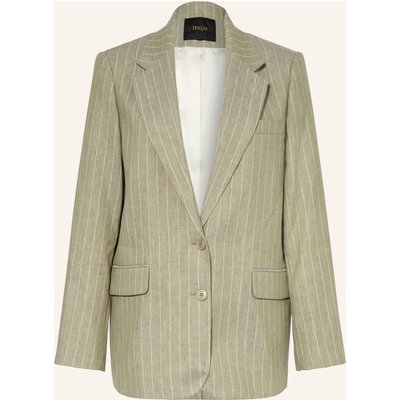 Maje Blazer Mit Leinen gruen