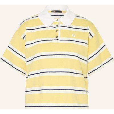 Maje Strick-Poloshirt gelb