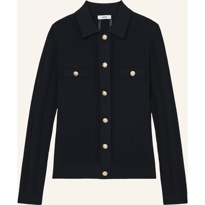 Reiss Strickbluse Harri blau