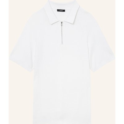 Reiss Strick-Poloshirt Estate weiss