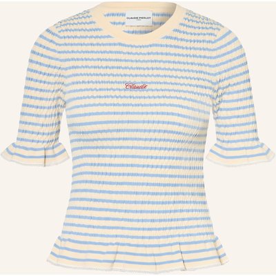 Claudie Pierlot T-Shirt Mit Rüschen blau