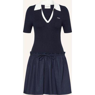 Claudie Pierlot Kleid Im Materialmix blau