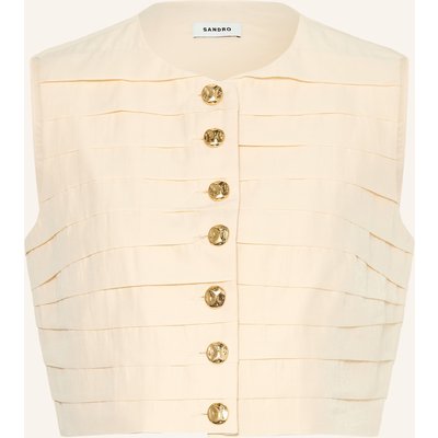 Sandro Cropped-Blazerweste gelb