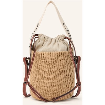Chloé Beuteltasche Woody beige