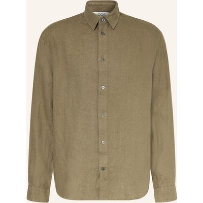 Cos Leinenhemd Relaxed Fit gruen