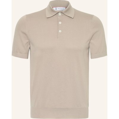 Brunello Cucinelli Jersey-Poloshirt beige