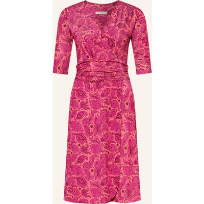 Marivie Kleid Sophisticated! In Wickeloptik Mit 3/4-Arm pink