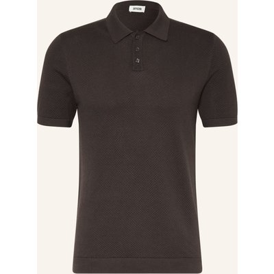 Drykorn Strick-Poloshirt Triton Regular Fit braun