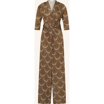 Marivie Jumpsuit Tempt Me! Aus Jersey Mit 3/4-Arm braun