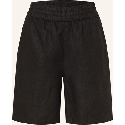 Knowledgecotton Apparel Leinenshorts Posey schwarz