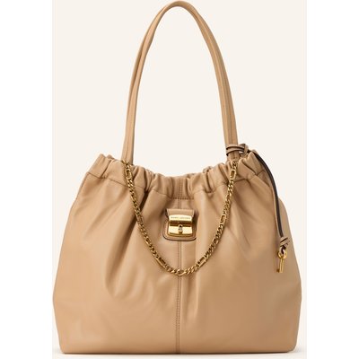 Marc Jacobs Schultertasche The Cristina Tote Hobo Chain beige