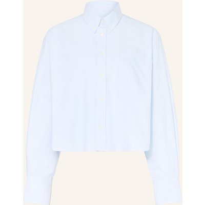 Ami Paris Cropped-Hemdbluse blau